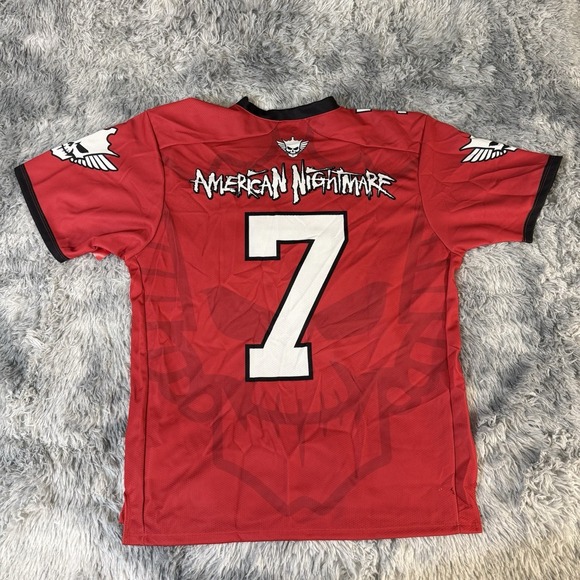 WWE Royal Rumble 2024 Football Jersey Tampa Bay American Nightmare Rhodes NWT - Picture 2 of 7